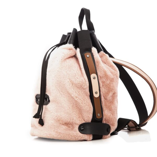 Fluffy Backpack Baby Pink