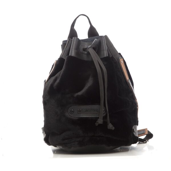 Fluffy Backpack Black