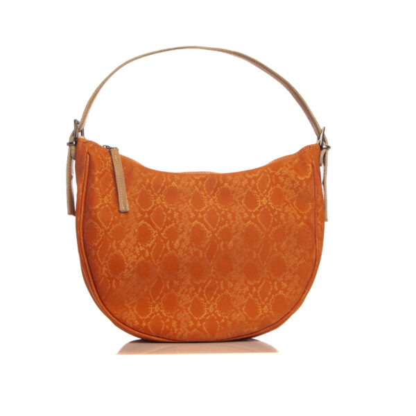 Moon Baguette Snake Pattern Peach