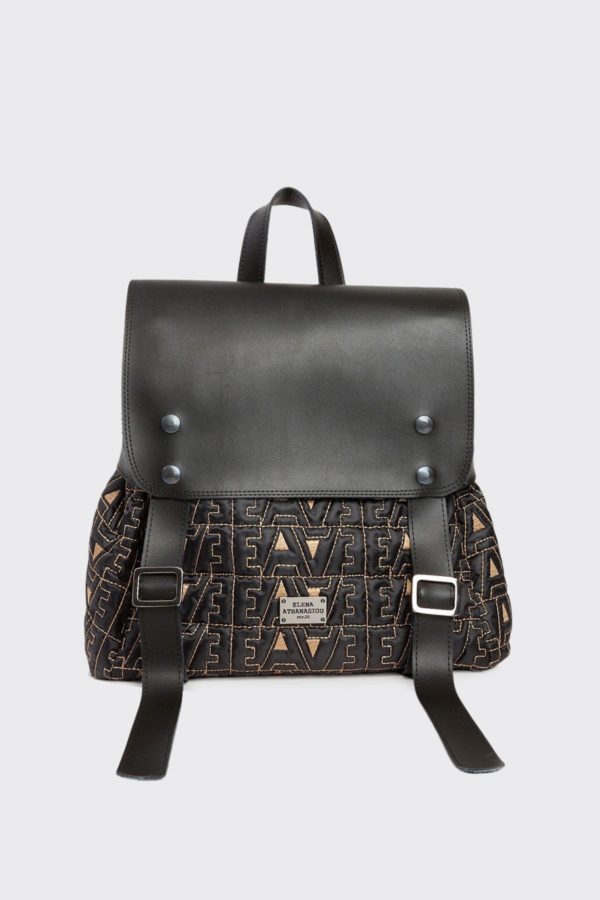 EA Boyfriend Bag Black Beige