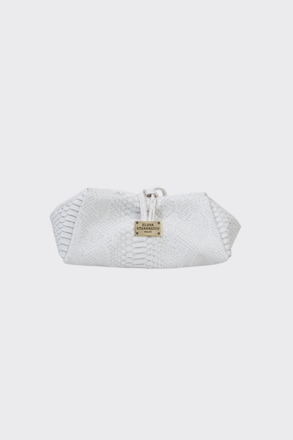 Lunchbag Classic Croco White