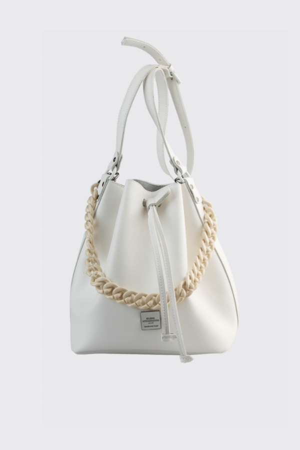 Chain Pouch Bag White