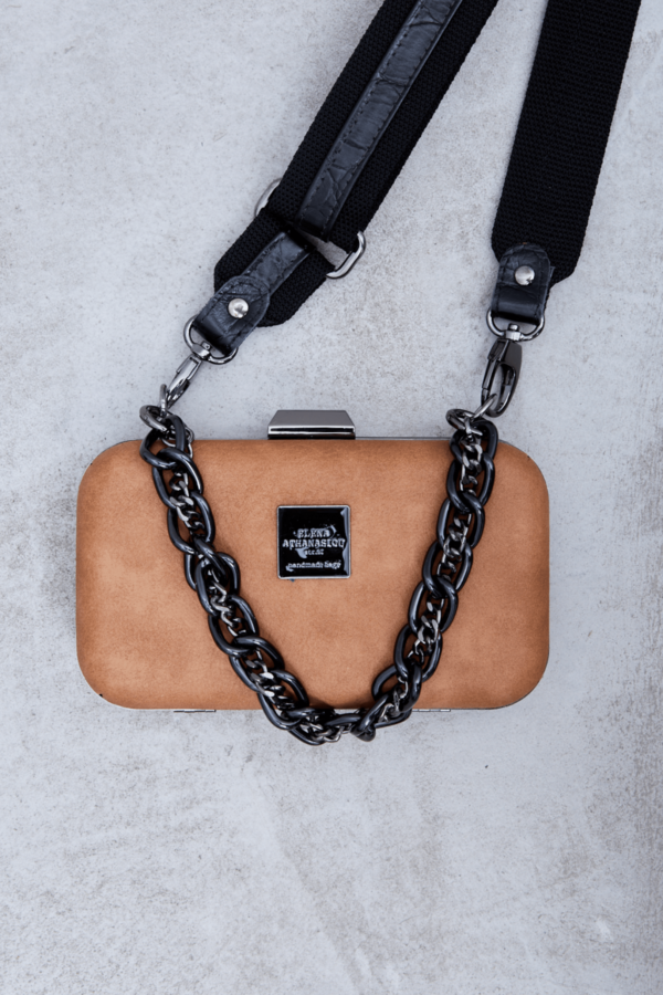 Retro Chain Box Cognac