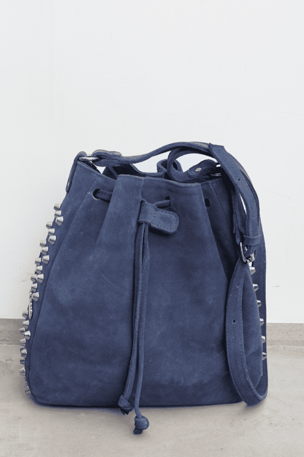 Bling Pouch Suede Blue