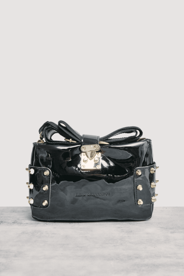 City Lady Clutch Vinyl Black Gold
