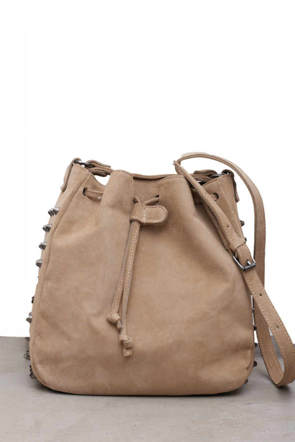 Bling Pouch Suede Sand
