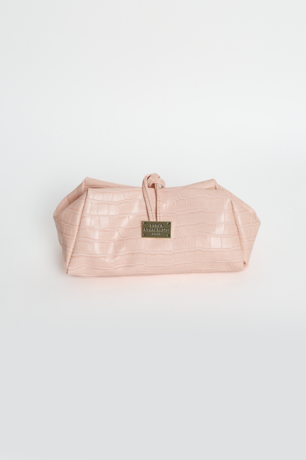 Croco Lunchbag Pink