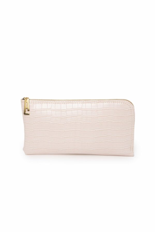 Croco Clutch Pink