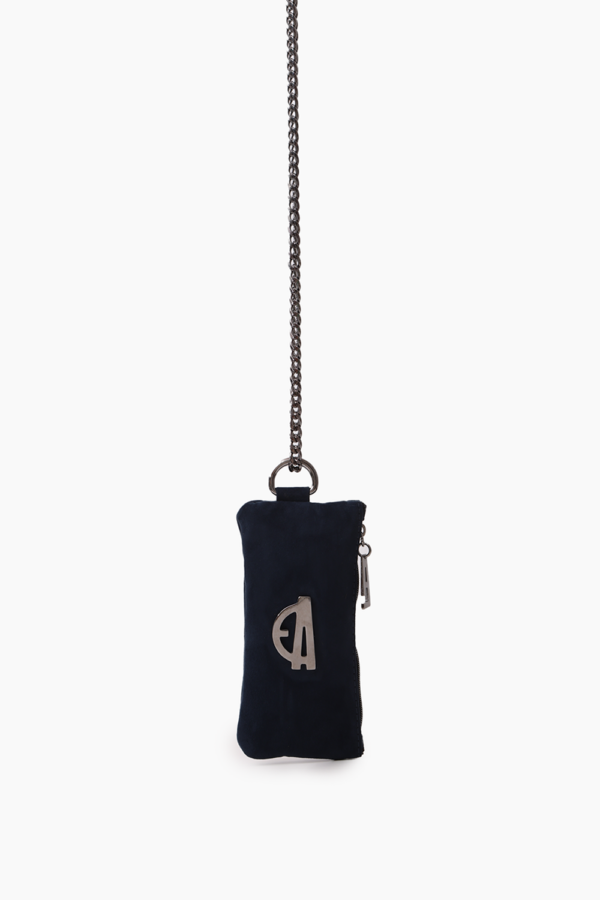 Chain Phone Wallet Navy Blue