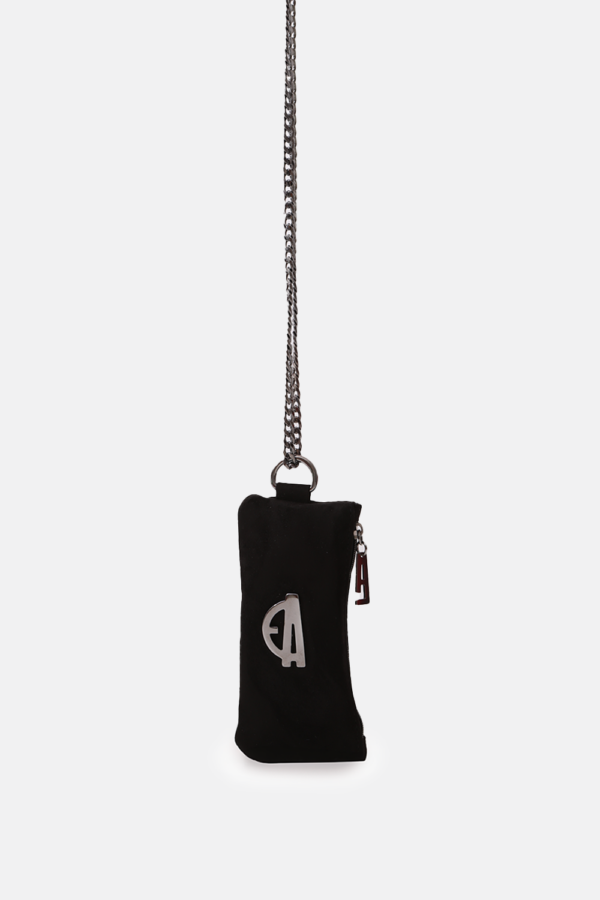 Chain Phone Wallet Black