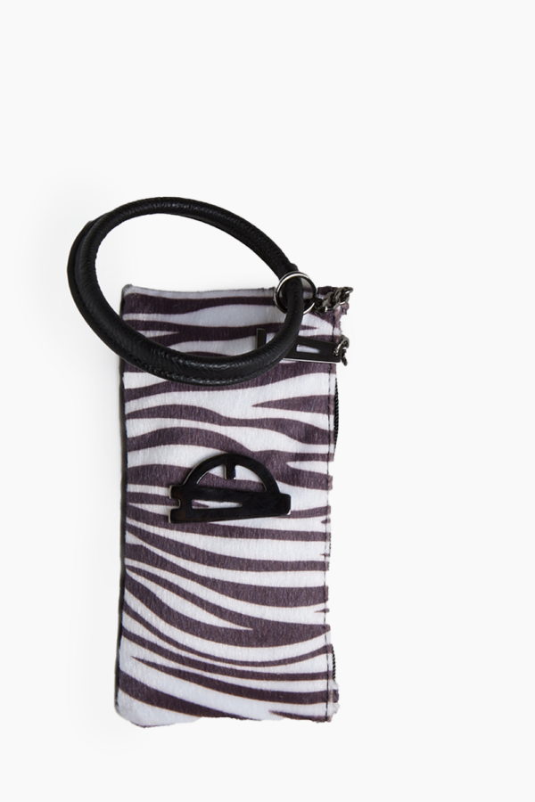 Bracelet Phone Wallet Zebra White