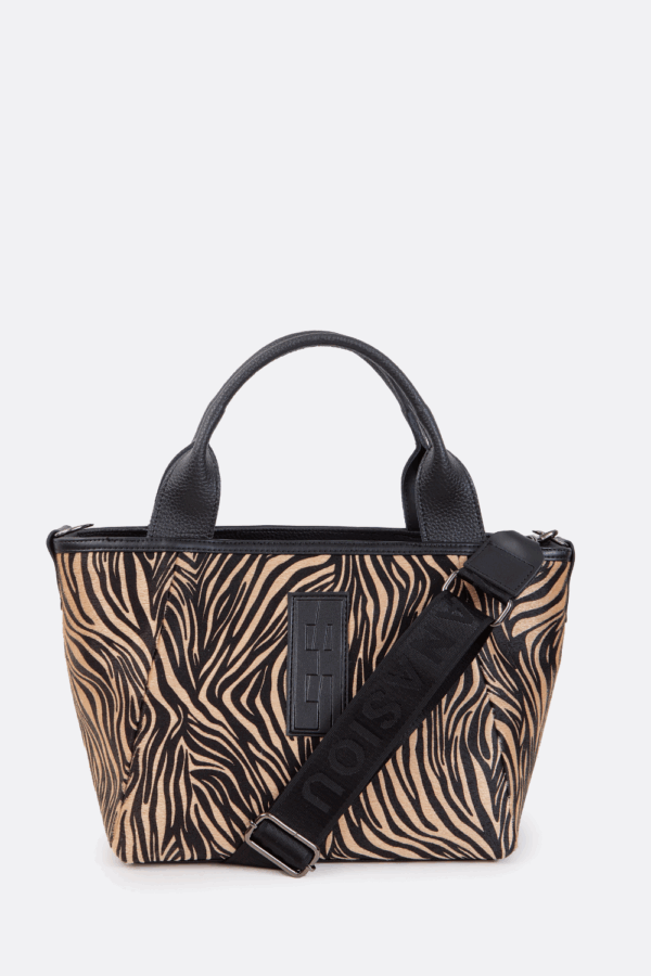 Classy Handbag Zebra Brown