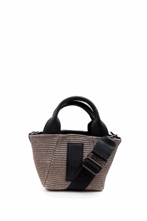 Classy Basket Straw Elephant Grey