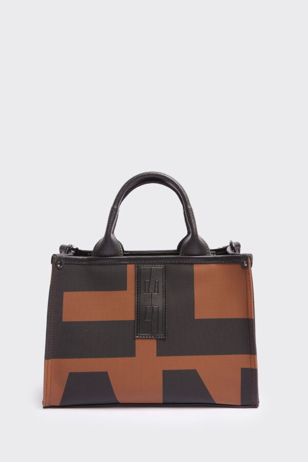 In The Name Crosstote Mini EA Logo Brown